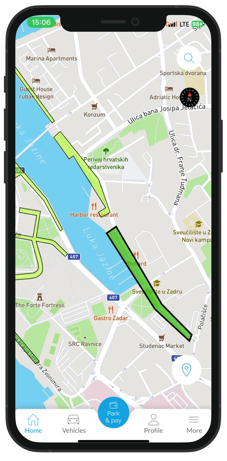 App map screen